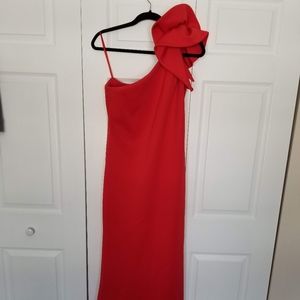 Red Long Dress by Betsy & Adam